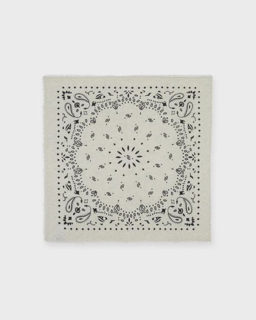 KUJTEN Hachiko Cashmere Bandana Scarf Beige ONESIZE