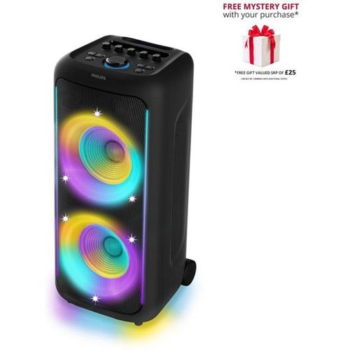 Philips Unisex TAX5000 Bluetooth Party Speaker 200W Max Sound in Black