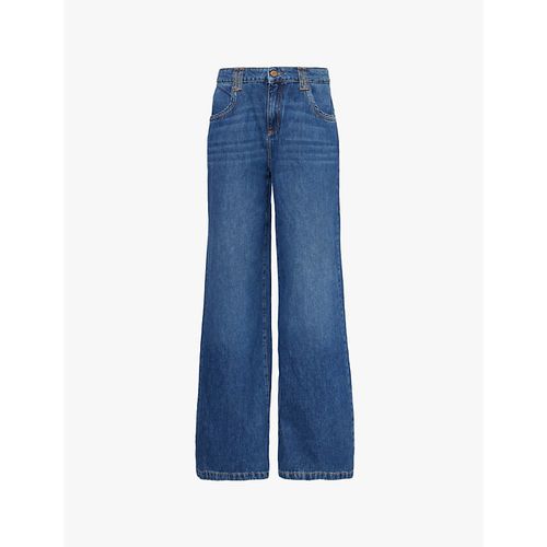 Womens Sunday Georgia Flared-leg Mid-rise Denim Jeans