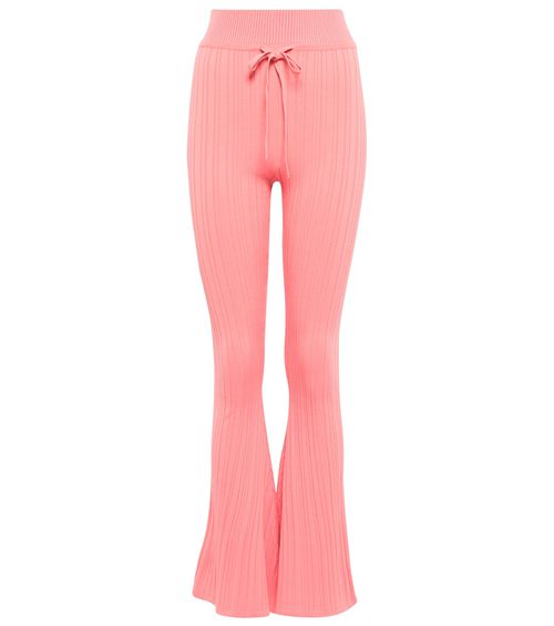 Live The Process Super Flare ribbed-knit high-rise pants
