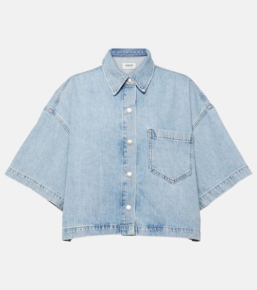 Rona Box cropped denim shirt