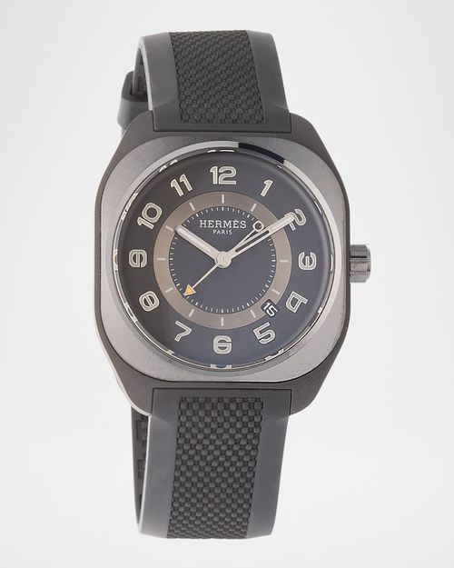 Hermès H08 Black Rubber Watch