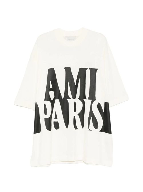 Oversized Fit Short Sleeve T-Shirt with Paint Print
