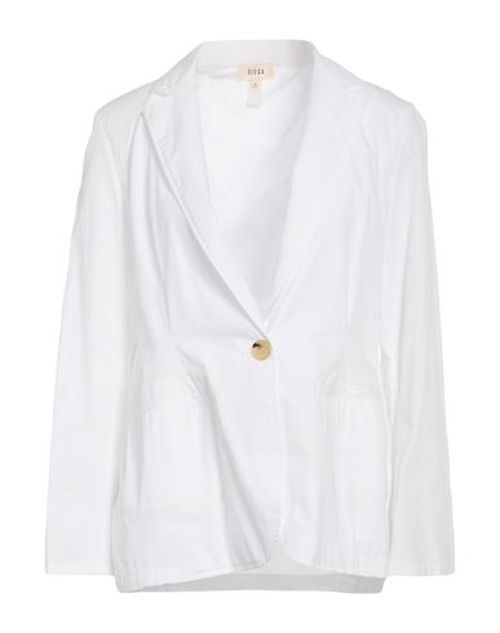Woman Blazer White Size M Cotton