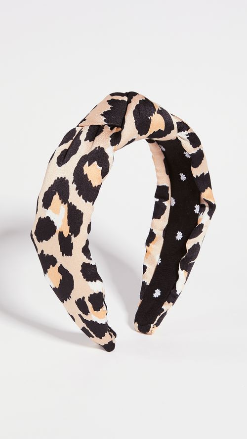 Silk Leopard Knotted Headband