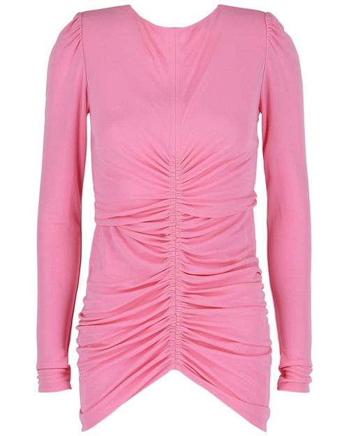 Ruched Long-Sleeve Top