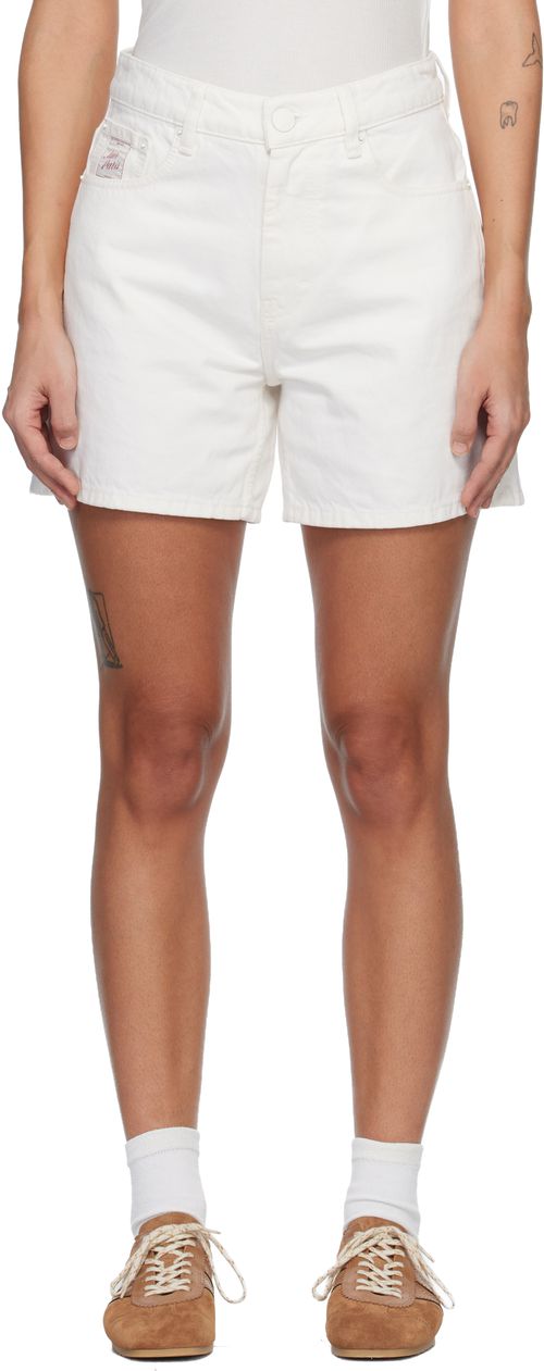 White 'Heritage' Denim Shorts