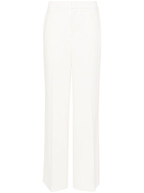 Mid-rise palazzo pants - Neutrals