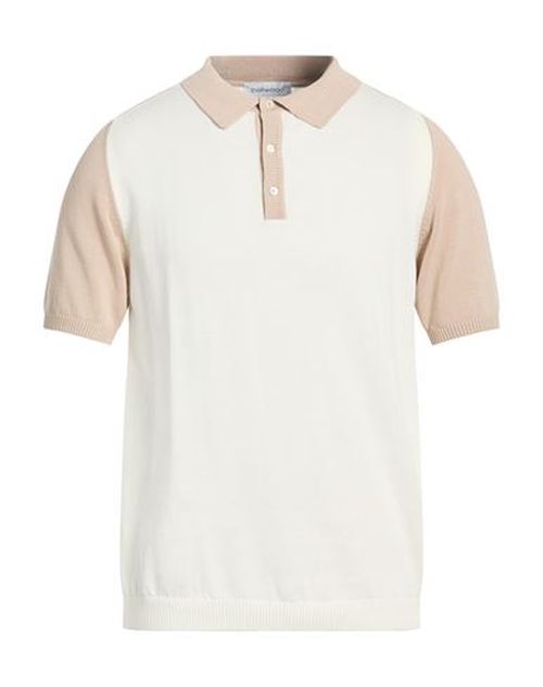 Man Sweater White Size 40 Cotton
