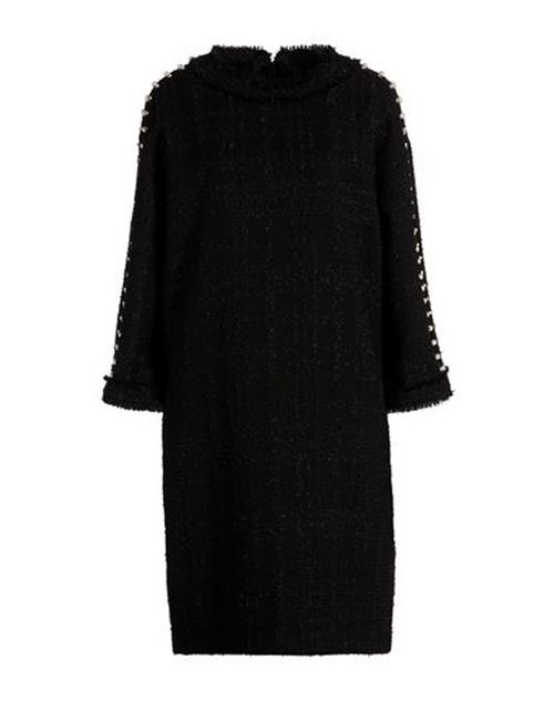 Woman Midi dress Black Size 14 Polyester, Polyamide, Acrylic, Viscose, Wool