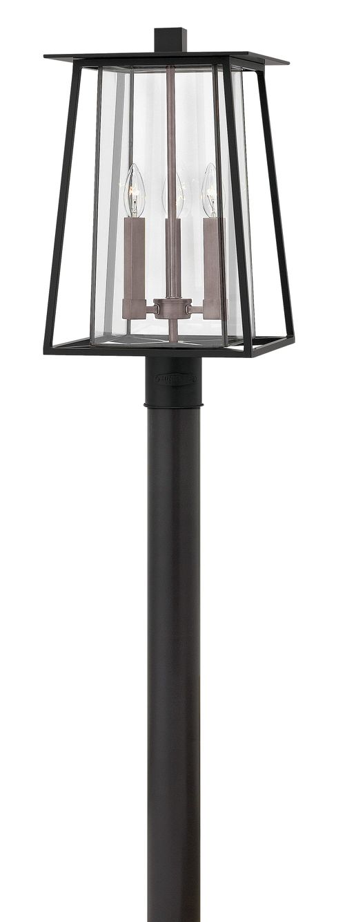 Black LED Post Top Pier Mount from the Walker Collection