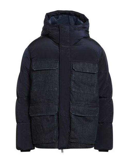 Man Puffer Navy Size 38 Polyamide