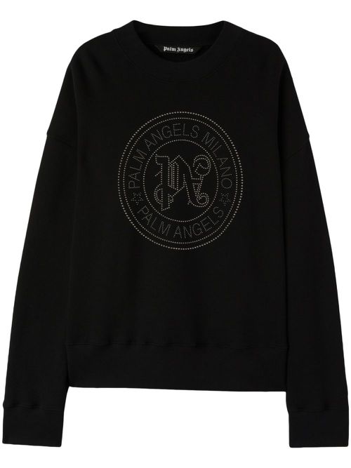 Milano logo-embellished sweatshirt - Black
