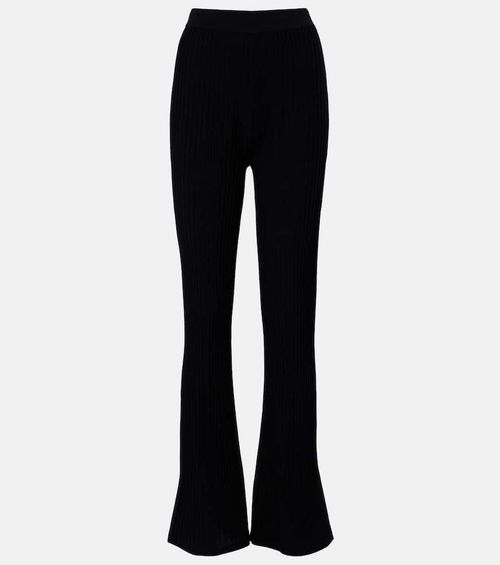 Bello ribbed-knit flared pants