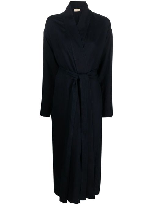 Rimbaud cotton belted coat - Blue