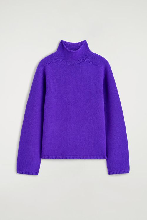 Cashmere Mock-Neck Sweater