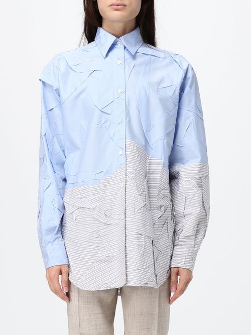 Shirt Woman color Gnawed Blue