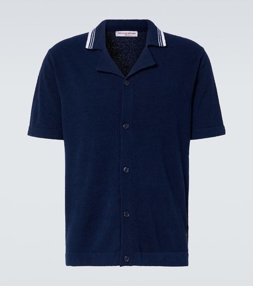 Tiernan cotton-blend bouclé shirt