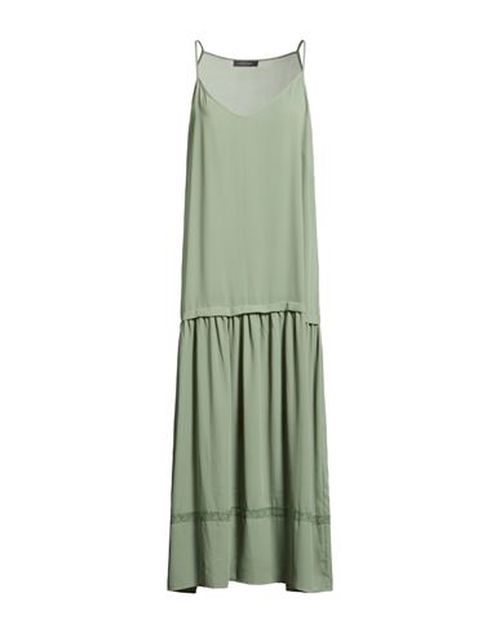 Elena Mirò Woman Maxi dress Sage green Size 10 Polyester