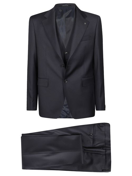 Elegant Virgin Wool Suit for Men