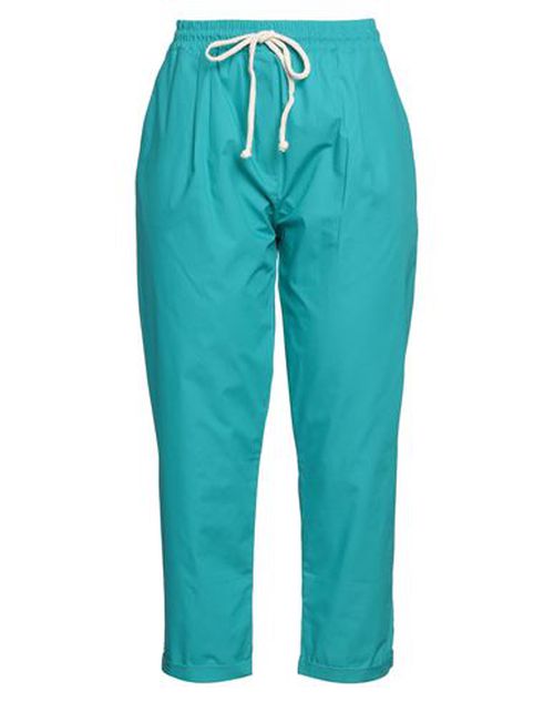 Crochè Woman Pants Turquoise Size L Cotton