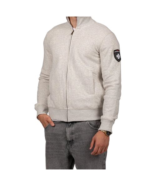 Zip appliqué sweatshirt