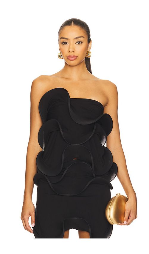 Sid Neigum Wave Tube Top in Black - Black. S also in