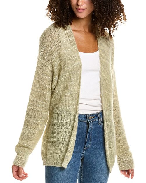Rosy Mohair & Alpaca-Blend Cardigan
