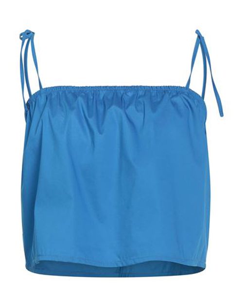 Woman Top Bright blue Size 6 Cotton, Polyamide, Nylon