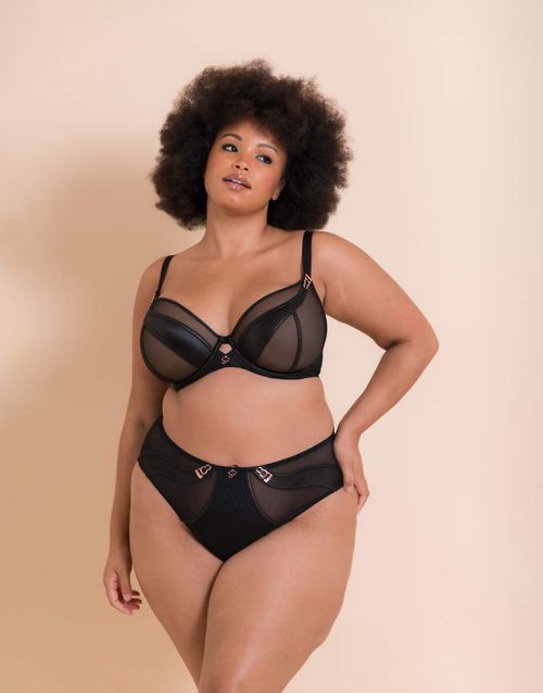 Scantilly suspense high waist brief in black