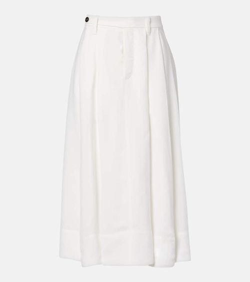 Mid-rise midi skirt