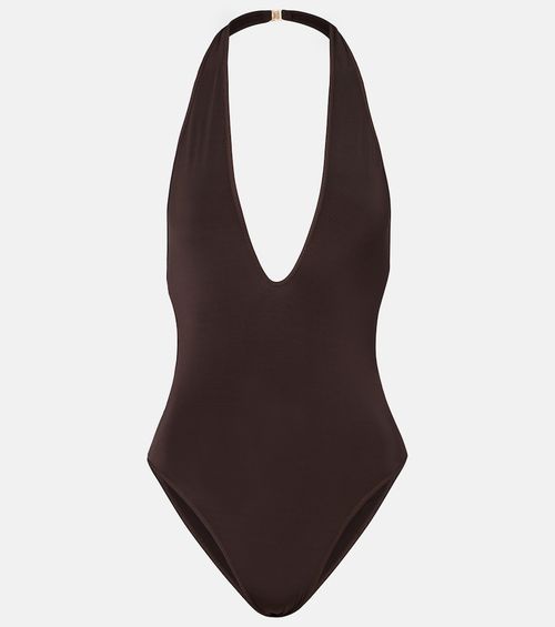 Luna halterneck open-back bodysuit