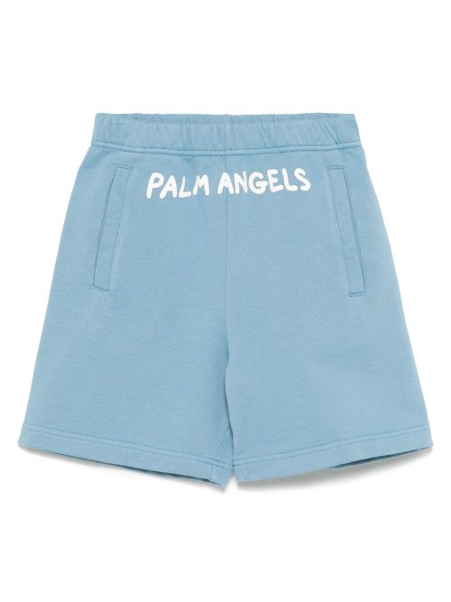 Logo-print shorts - Blue
