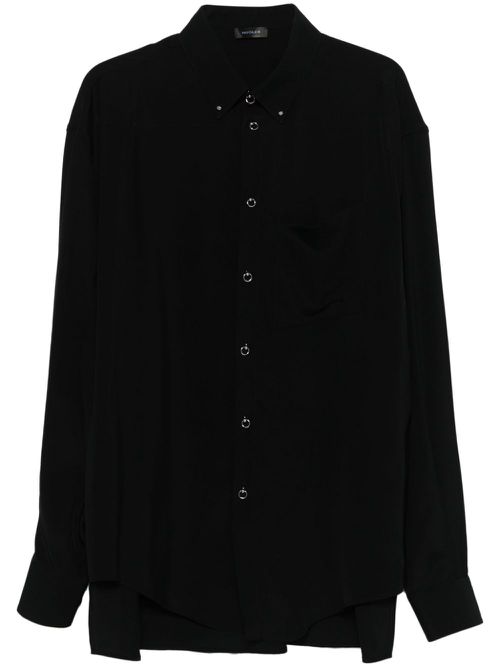 Piercing-detail shirt - Black