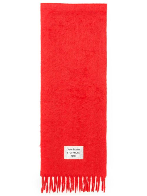 Fringed scarf - Red