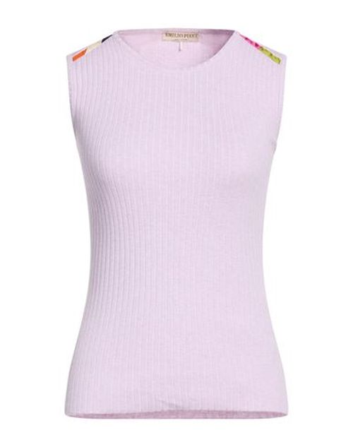 Woman Sweater Lilac Size S Cotton
