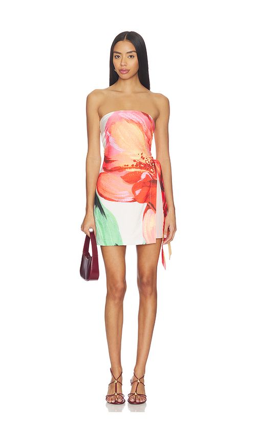 MINKPINK Zinnia Tie Side Mini Dress in Pink. M. Also in L, S