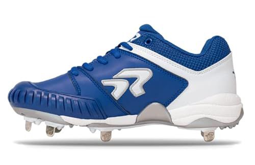 RIP-IT Ringor Flite Metal Softball Spikes with Pitching Toe for Women | Performance, Durability, and Superior Traction | Designed for Female Athletes |