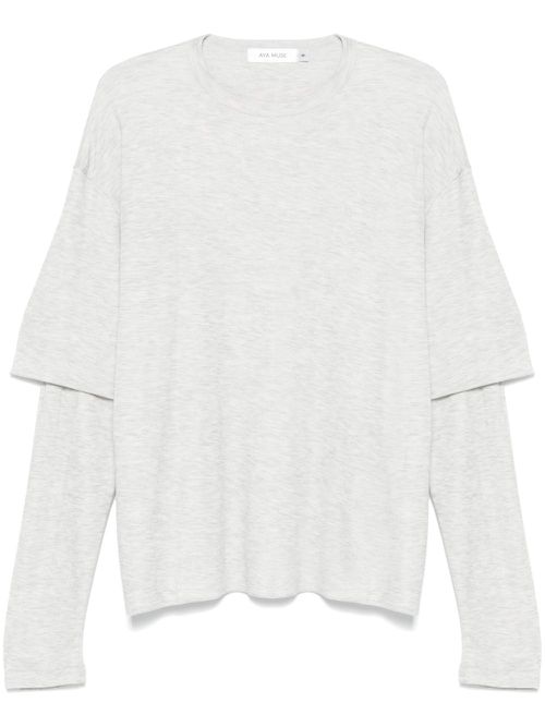 Layered T-shirt - Grey