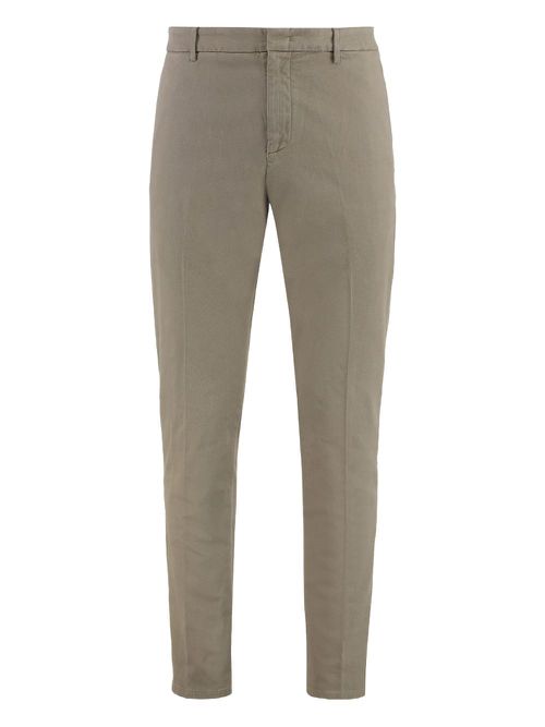 Stretch-cotton pants - Neutrals