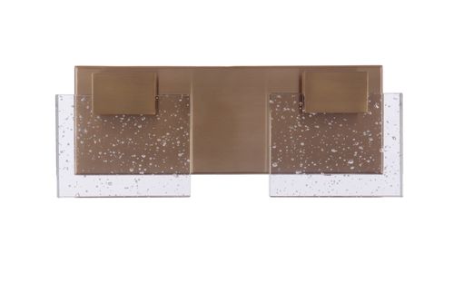 Alamere 2-Light Bathroom Vanity Light in Satin Bra