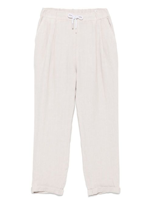 Brunello Cucinelli Kids linen trousers - Neutrals