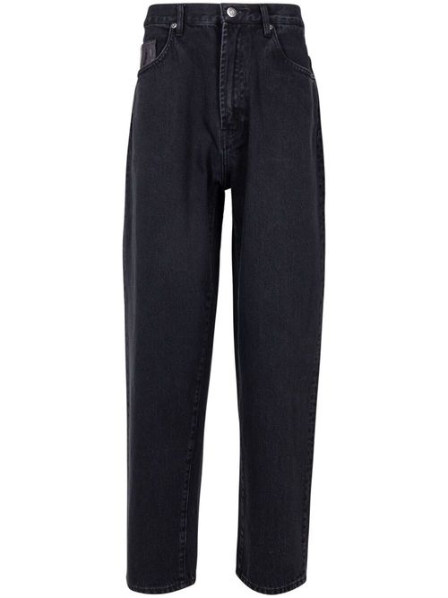 X Coogi Baggy embroidered loose-fit jeans - Black