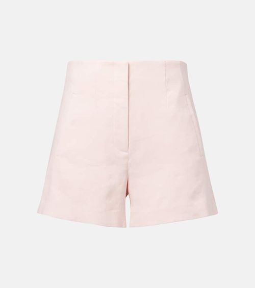 Jazmin high-rise linen-blend shorts