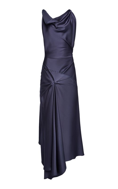 Posy Twist-Detail Midi Dress