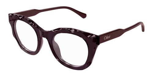 Chloé CH0296O 002 Women's Eyeglasses Purple Size 49 - Blue Light Block Available