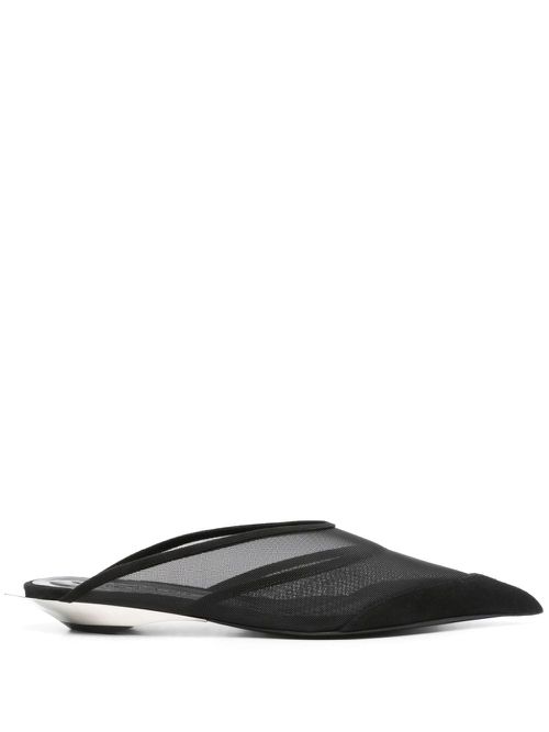 40mm Fang mules - Black