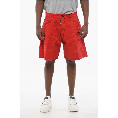 Dsqua² Boxer Fit Distressed blue Men's Shorts