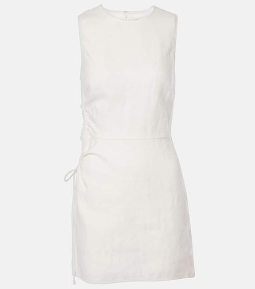 D'Orsay linen minidress