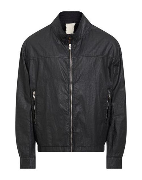 Man Jacket Black Size S Linen, Polyurethane